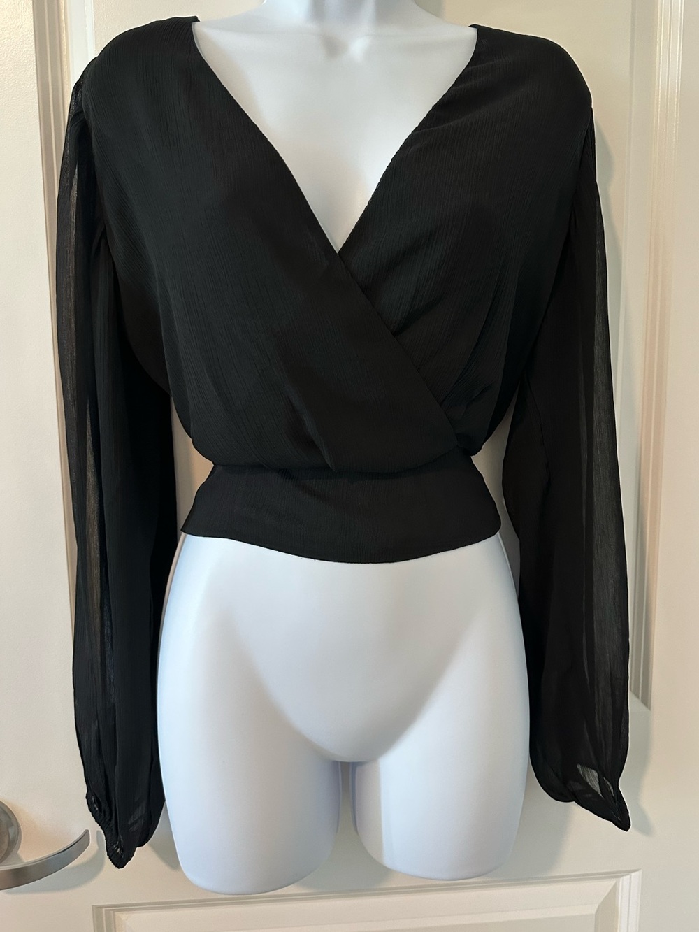 Express Black Blouse - Picture 1 of 4